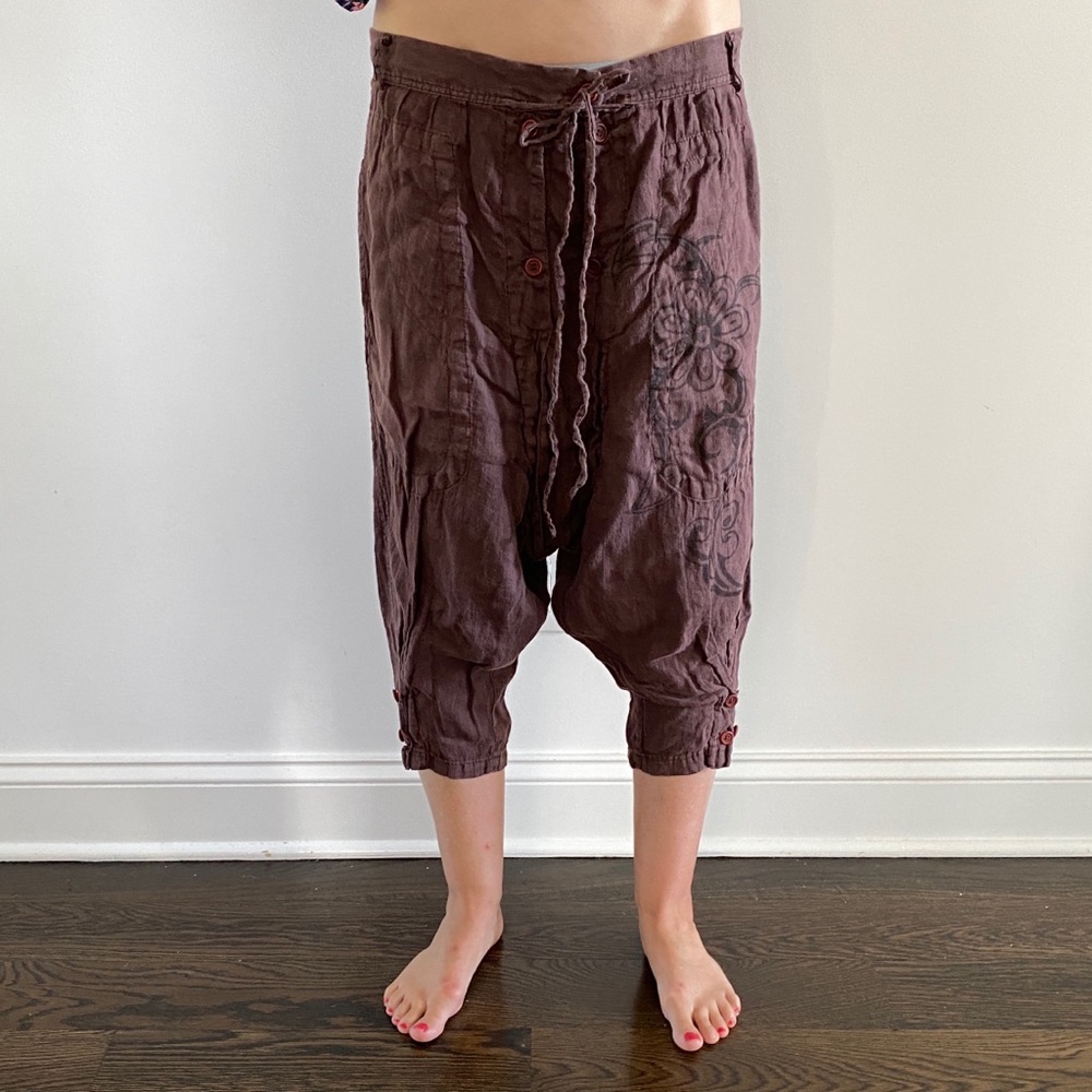 Ra-Re (Rag Recycle Italy) linen harem pants sz 26